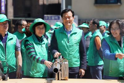 새마을지도협의회 방역 발대식