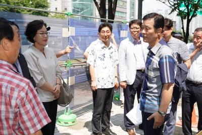 미아구름다리 이동편의시설 공사 현장방문