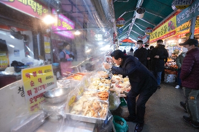 설 맞이 전통시장 방문 (장위전통시장, 돌곶이시장)