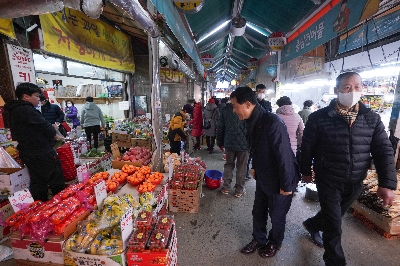 설 맞이 전통시장 방문 (장위전통시장, 돌곶이시장)