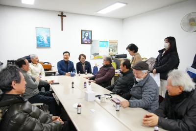새해맞이 경로당 신년인사 신우노인회 경로당