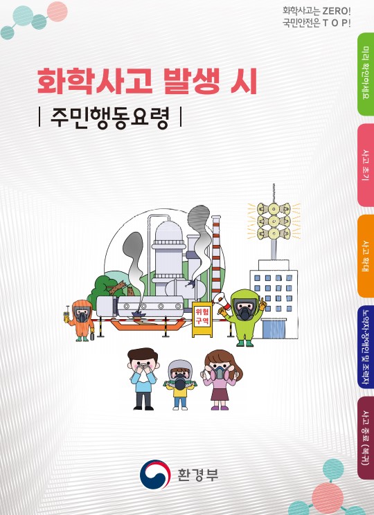 화학사고 발생 시 주민행동요령 이미지